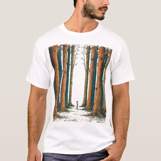 私を覚えていた森 Tシャツ (正面)
