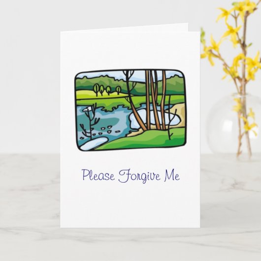 私を許して下さい カード (黄色い花)