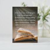 私を許す主祈りの言葉フラットグリーティングカード カード (スタンド正面)