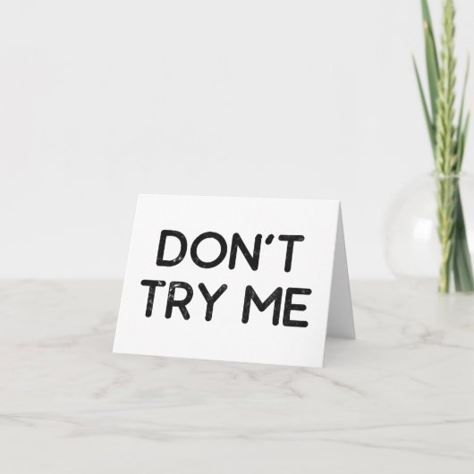 私を試さないティッシュペーパー サンキューカード (正面)