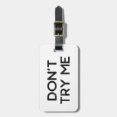 私を試さないティッシュペーパー ラゲッジタグ (正面縦)