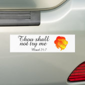 私を試してはいけません バンパーステッカー (車上)