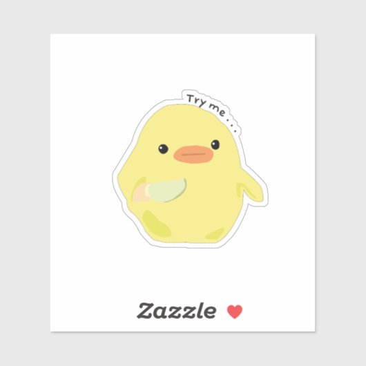 私を試してみて、平和はオプションだったダックミーム シール (シート)