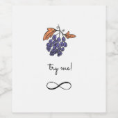 私を試して！ ワインラベル (シングルラベル)