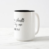 私を試すことはない ツートーンマグカップ (正面右)