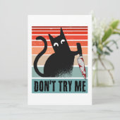 私を試すな、ナイフを持つ気難しい猫 招待状 (スタンド正面)