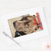 私を試すな…犬に注意 – ステッカー (封筒)