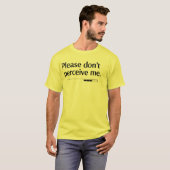 私を誤解しないでください Tシャツ (正面フル)