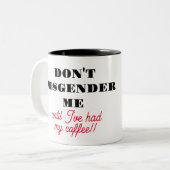 私を誤解しないで…コーヒーマグ ツートーンマグカップ (正面左)