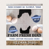 私を販売のための私の鶏の卵についての言うことを許可して下さい 名刺 (外部フラット)