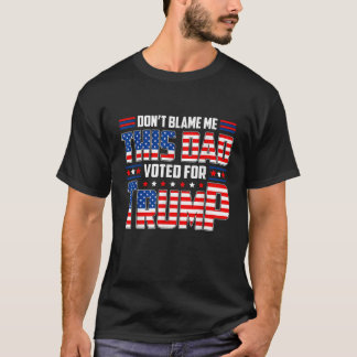 私を責めない私このパパはトランプのサポート4tに投票 tシャツ