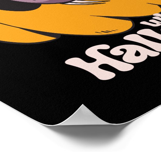 私を起こせハロウィーンの眠おもしろいる怠け者 ポスター (角)