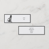 私を踊り感じのように！タップ踊り猫 スキニー名刺 (正面/裏面)