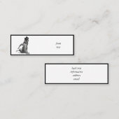 私を踊り感じのように！タップ踊り猫 スキニー名刺 (正面/裏面)