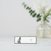 私を踊り感じのように！タップ踊り猫 スキニー名刺 (スタンド正面)