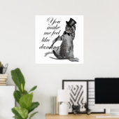 私を踊り感じのように!タップ踊り猫 ポスター (ホームオフィス)