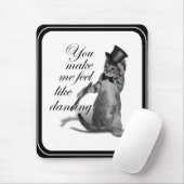 私を踊り感じのように！タップ踊り猫 マウスパッド (マウス)