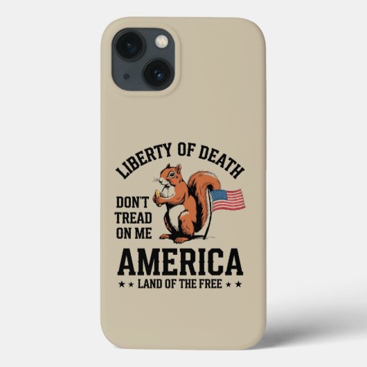 私を踏みにじるな リス リバティ・ジャスティス Case-Mate iPhoneケース (裏面)