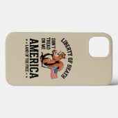 私を踏みにじるな リス リバティ・ジャスティス Case-Mate iPhoneケース (裏面 (横))