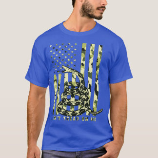 私を踏み出さない迷彩柄アメリカ国旗 Tシャツ