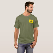 私を踏むな ガズデン旗 イエロー カキ色 Tシャツ (正面フル)