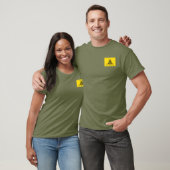 私を踏むな ガズデン旗 イエロー カキ色 Tシャツ (ユニセックス)