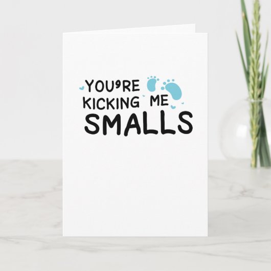 私を蹴る妊娠妊婦の母おもしろい 案内状 (正面)