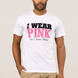 私を身に着けていますピンクの乳癌を個人化して下さい Tシャツ
