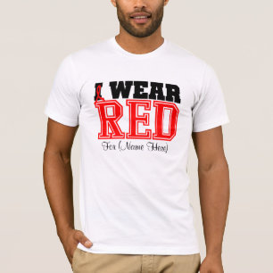 私を身に着けています赤い血液の癌を個人化して下さい Tシャツ
