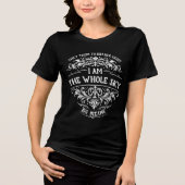 私を輝かせる 全天を私はつかむ 女性ヴィンテージ トライブレンドTシャツ (正面)