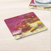 私を通して歩く スクエアペーパーコースター (アングル)