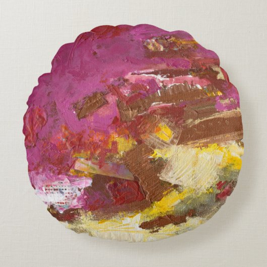 私を通して歩く ラウンドクッション (正面)