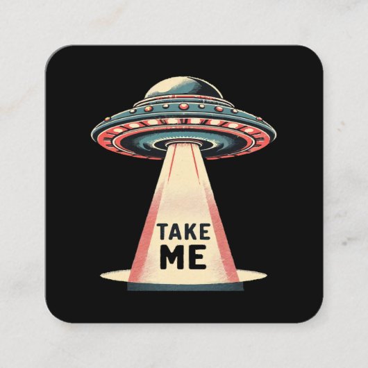 私を連れて行く スクエア名刺 (正面)