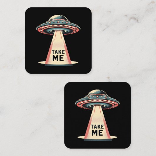 私を連れて行く スクエア名刺 (正面/裏面)