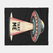 私を連れて行く フリースブランケット (正面(横))