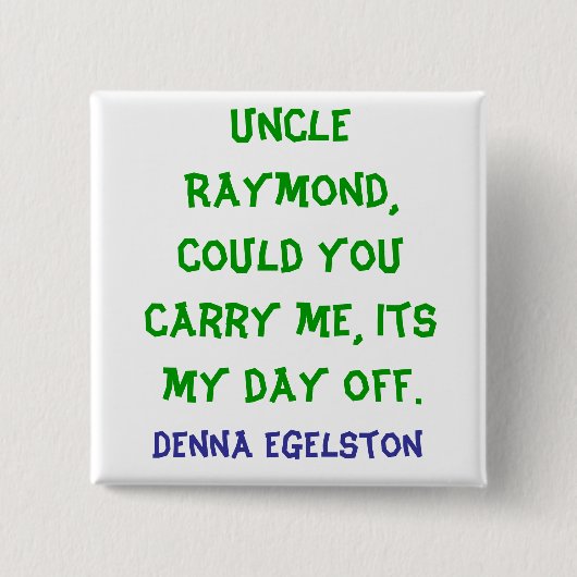 私を運んで下さい 缶バッジ (正面)