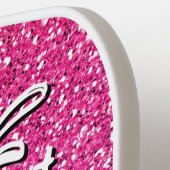 私を過小評価しておもしろいカスタム ピックルボールラケット (左詳細)