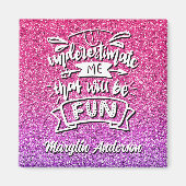 私を過小評価しておもしろいカスタム マグネット (正面)