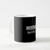 私を過小評価して　楽しみにしてるよ コーヒーマグカップ (正面左)
