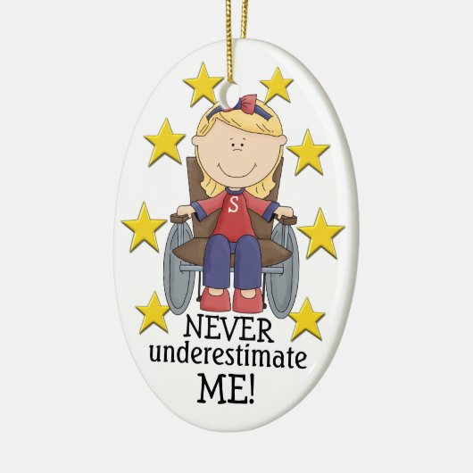 私を過小評価しない – SRF セラミックオーナメント (左)