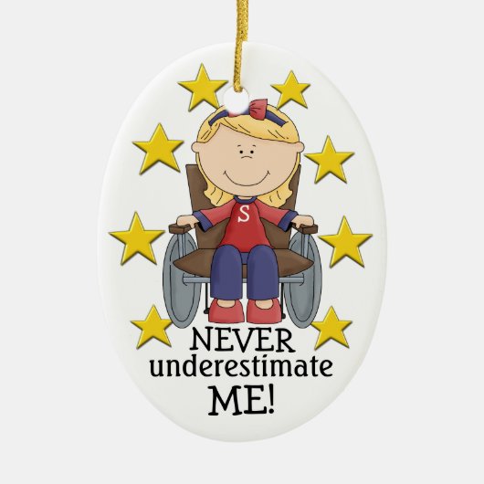 私を過小評価しない – SRF セラミックオーナメント (正面)