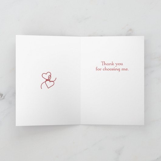 私を選ぶためにありがとう サンキューカード (内部)
