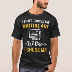 私を選んでくれたデジタルアート Tシャツ