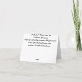 私を選んで下さい! メッセージカード カード (裏面)