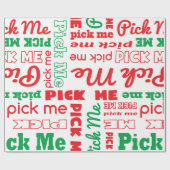 私を選んで下さい ラッピングペーパー (フラット)