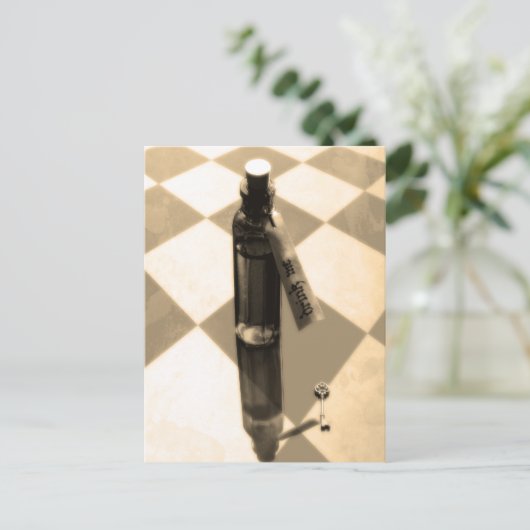 私を郵便はがき飲んで下さい ポストカード (スタンド正面)