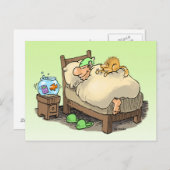 私を郵便はがきlongsleeperの眠ることを許可して下さい ポストカード (正面/裏面)