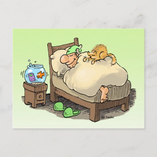 私を郵便はがきlongsleeperの眠ることを許可して下さい ポストカード (正面)