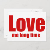 私を長い間愛しなさい ポストカード (正面/裏面)