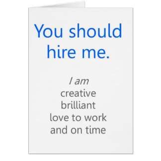 私を雇って下さい